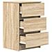 Comodini con 3 Cassetti 2 pz Rovere Sonoma 39x35x65 cm - Foto miniatura 5