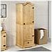 Armadio Corona 55x52x170 Cm In Legno Massello Di Pino - Foto miniatura 3