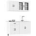 Set Mobili Da Cucina 4 Pz Kalmar Bianchi Legno Multistrato - Foto miniatura 1