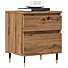 Comodini 2pz Rovere Artigianale 40x35x50 Cm Legno Multistrato - Foto miniatura 1