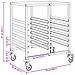 Carrello Portateglie con 12 GN Contenitori 75x55x87 cm - Foto miniatura 10