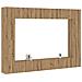 Set Mobile Tv 8 Pz Montato A Parete Rovere In Legno Multistrato - Foto miniatura 1