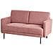 Divano 2 Posti Breda Tessuto Rosa - Foto miniatura 3