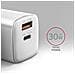 ACU-PQ30W Ladegerät QC3.0.4.0/AFC /FCP /PPS /Apple+ PD USB-C 30W - weiß - USB Typ C Telefono cellulare, Smartphone, Orologio intelligente, Tablet, Universale Bianco AC Ricarica rapida Interno - Foto miniatura 3
