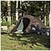 Tenda da Campeggio a Tunnel per 2 Persone Marrone Impermeabile - Foto miniatura 2