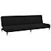 Divano Letto a 2 Posti Nero in Velluto - Foto miniatura 1