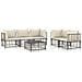 Set Divani da Giardino 6 pz con Cuscini Antracite in Polyrattan - Foto miniatura 1