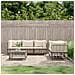 Set Divani da Giardino 6 pz con Cuscini Antracite in Polyrattan - Foto miniatura 2