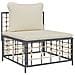 Set Divani da Giardino 6 pz con Cuscini Antracite in Polyrattan - Foto miniatura 5