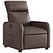 Poltrona Reclinabile Elettrica Marrone in Similpelle - Foto miniatura 4