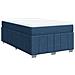 Giroletto a Molle con Materasso Blu 120x190 cm in Tessuto - Foto miniatura 1