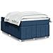 Giroletto a Molle con Materasso Blu 120x190 cm in Tessuto - Foto miniatura 2