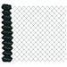 Recinto a Maglie di Catena con 10 Pali U Verde 1x10 m Acciaio - Foto miniatura 6