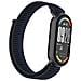 Cinturino In Nylon Per Xiaomi 10/9/8 (versione Standard) Con Connettore In Metallo Navyblue - Foto miniatura 1
