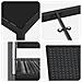 Set da Pranzo per Giardino 5 pcs Nero Poly Rattan - Foto miniatura 9