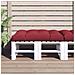 Cuscino per Pallet 120 x 80 x 12 cm Rosso Vino in Tessuto - Foto miniatura 2