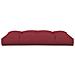 Cuscino per Pallet 120 x 80 x 12 cm Rosso Vino in Tessuto - Foto miniatura 4