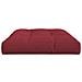 Cuscino per Pallet 120 x 80 x 12 cm Rosso Vino in Tessuto - Foto miniatura 5