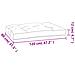 Cuscino per Pallet 120 x 80 x 12 cm Rosso Vino in Tessuto - Foto miniatura 9