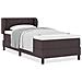 Letto box spring con materasso Marrone scuro 90 x 190 cm - Foto miniatura 4
