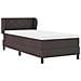 Letto box spring con materasso Marrone scuro 90 x 190 cm - Foto miniatura 7