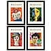 Set Di 4 Stampe Illustrazioni Di Matisse Ritratti Raccolta Di Illustrazioni Colorate In Stile Galleria D'arte Decorazione D'interni Senza Cornice A4 - Foto miniatura 1