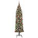 Albero di Natale Artificiale Sottile Verde e Bianco 180 cm - Foto miniatura 2