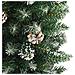 Albero di Natale Artificiale Sottile Verde e Bianco 180 cm - Foto miniatura 9
