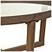 Tavolino Da Salotto In Legno E Vetro Marrone D100x43,5 - Foto miniatura 5