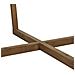 Tavolino Da Salotto In Legno E Vetro Marrone D100x43,5 - Foto miniatura 6