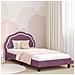Struttura letto bambini con testata Viola 80 x 200 cm Velluto - Foto miniatura 2