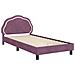 Struttura letto bambini con testata Viola 80 x 200 cm Velluto - Foto miniatura 4