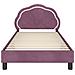 Struttura letto bambini con testata Viola 80 x 200 cm Velluto - Foto miniatura 5