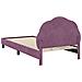 Struttura letto bambini con testata Viola 80 x 200 cm Velluto - Foto miniatura 7