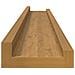 Scaffale da parete 2 pcs Beige 80 x 9 x 3 cm Legno multistrato - Foto miniatura 8