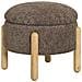 Pouf Contenitore Medas Marrone /naturale — Ø45×36 Cm, Hn1237 - Foto miniatura 1