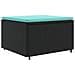 Set Salotto da Giardino con Cuscini 7pz Nero Polyrattan - Foto miniatura 5