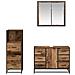 Set di mobili per il bagno con cassetto 3 pcs Legno vecchio - Foto miniatura 9