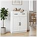 Credenza Bianco 66 x 34,5 x 87 cm Legno ingegnerizzato - Foto miniatura 2