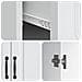 Credenza Bianco 66 x 34,5 x 87 cm Legno ingegnerizzato - Foto miniatura 9