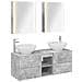 Set di mobili per il bagno 5 pcs Grigio Cemento - Foto miniatura 1