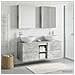 Set di mobili per il bagno 5 pcs Grigio Cemento - Foto miniatura 2