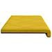 Cuscino per panchina Velluto Giallo Profondità 35 cm - Foto miniatura 6