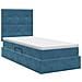 Letto con contenitore e materasso Blu Scuro 100 x 200 cm - Foto miniatura 8
