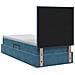 Letto con contenitore e materasso Blu Scuro 100 x 200 cm - Foto miniatura 9