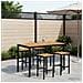 Tavolo Bar da Giardino Bianco e Nero 147 x 88,5 x 105 cm - Foto miniatura 2