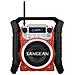 U-4 DAB+ Radio da Cantiere Bluetooth FM antispruzzo / antipolvere / antiurto colore Rosso e Nero - Foto miniatura 3