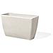 Vaso Da Fiori Moderno Rettangolare Bianco 74x32x45cm Baris - Foto miniatura 22
