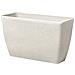 Vaso Da Fiori Moderno Rettangolare Bianco 74x32x45cm Baris - Foto miniatura 1