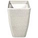 Vaso Da Fiori Moderno Rettangolare Bianco 74x32x45cm Baris - Foto miniatura 17